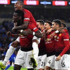 El United se libera con una 'manita' en el debut de Solskjaer