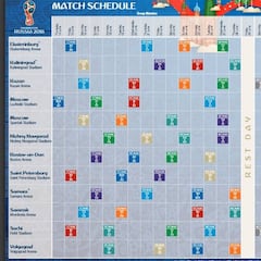 Consulta el calendario del Mundial de Rusia 2018