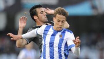 Canales, durante el partido ante el Espanyol.