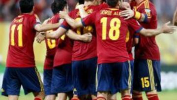 Imagen de archivo de la selección española de fútbol.