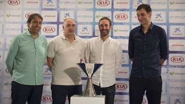 Luis Casimiro, Pablo Laso, Sito Alonso y Georgios Bartzokas.