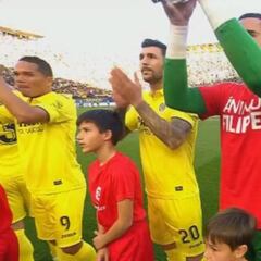 Los jugadores del Atlético y Asenjo enviaron ánimos a Filipe