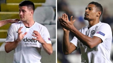 Jovic y Haller, del Eintracht.