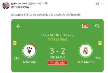 Los mejores memes de la derrota del Real Madrid en Albacete