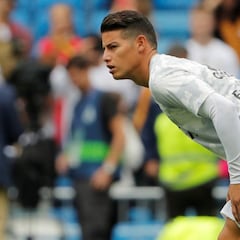 James continúa con su recuperación en Valdebebas