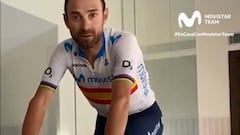 Alejandro Valverde hace rodillo durante la cuarentena por el coronavirus.