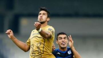 Eduardo Herrera durante la pretemporada de los Pumas.