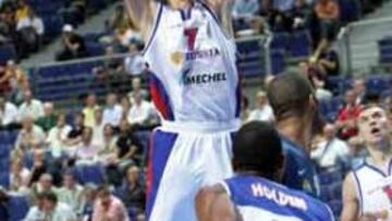 <b>PILAR RUSO</b>. El jugador de la NBA teme al poderío lituano en semifinales.