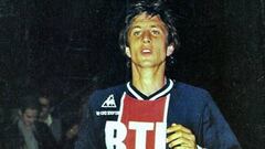 Cruyff con el PSG. 