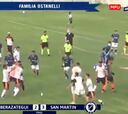 Batalla campal en la Primera C entre Berazategui y San Martín