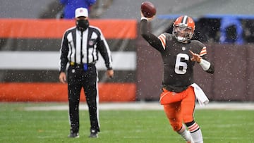 La racha de 37 partidos consecutivos para Mayfield está en juego, pero Mike Garafolo señala que el quarterback puede regresar el próximo miércoles a la actividad.