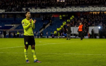 Bellingham fue el más destacado del Dortmund ante el Rangers