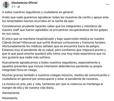 Maskatesta, banda de ska con 20 años de trayectoria