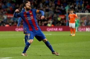 Messi celebra el 4-1.