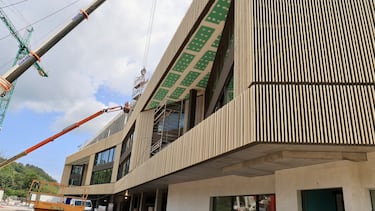 Las obras de la nueva ¡®casa¡¯ donde jugar¨¢ la Real B la pr¨®xima temporada, a punto de finalizar
