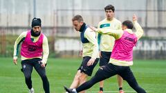 Entrenamiento del Eibar.