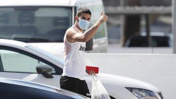 Ferran Torres, en la Ciudad Deportiva de Paterna.