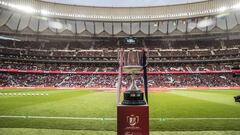 El trofeo de la Copa del Rey.