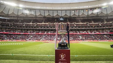 El trofeo de la Copa del Rey.