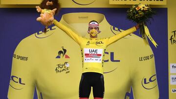 Tadej Pogacar, campeón virtual del Tour de Francia 2020.