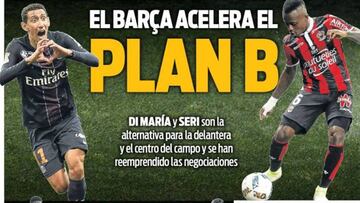 El Barcelona recula y ya considera el plan C: Di María, Seri...