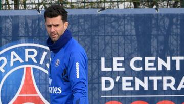 Thiago Motta, con el PSG. Actualmente es entrenador en la cantera del club parisino.