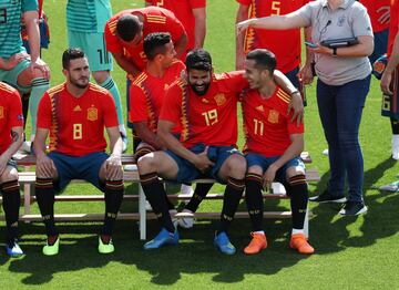 Diego Costa and Lucas Vázquez.