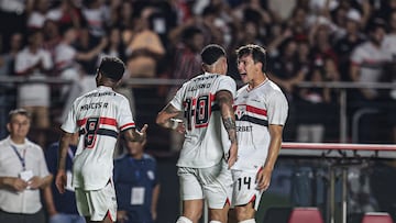 Gonzalo Tapia anota y entra en la historia de Sao Paulo: otra vez en un clásico