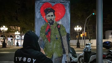 Arrancan el graffiti de Messi emulando al ‘Che’