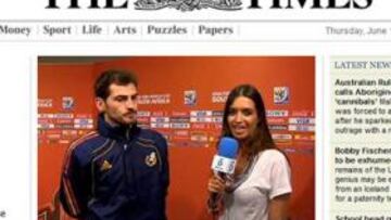 POLÉMICA PRIMERA PÁGINA. The Times asombró al mundo tras la derrota ante Suiza.