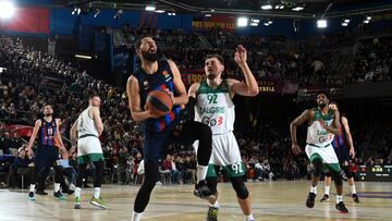 BARCELONA, SPAIN - MARCH 02: Nikola Mirotic, #33 of FC Barcelona in action during the 2022-23 Turkish Airlines EuroLeague Regular Season Round 26 game between FC Barcelona and Zalgiris Kaunas at Palau Blaugrana on March 02, 2023 in Barcelona, Spain. (Photo by Rodolfo Molina/Euroleague Basketball via Getty Images)
PUBLICADA 03/03/23 NA MA25 2COL