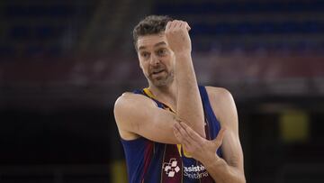 Pau Gasol, durante el partido ante el Bayern Múnich.