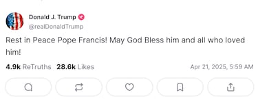 El Papa Francisco y sus cr¨ªticas m¨¢s duras a las pol¨ªticas de Donald Trump