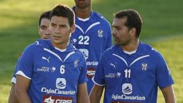 <b>ENTRENO.</b> El Tenerife entrenó en Madrid.