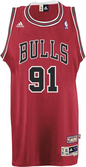 Camiseta de Rodman, de Chicago Bulls.