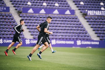 Primer entrenamiento en Zorrilla tras la pandemia. Ben Arfa.