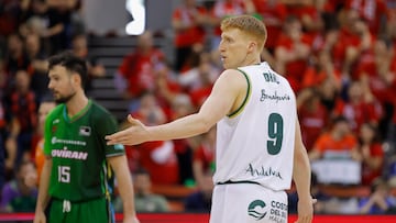 Alberto, durante el Covirán-Unicaja.