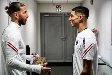 Sergio Ramos y Achraf Hakimi.