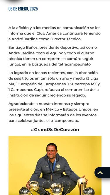  América prepara celebración histórica por su tricampeonato en la Liga MX