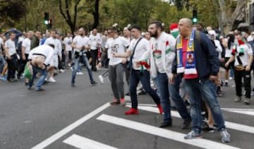 Los seguidores del Legia la lían en las calles de Madrid