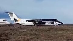 Esto hace una racha de viento de 127 km/h con un avión en Punta Arenas: extremo sur de Chile