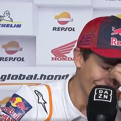 Márquez se viene abajo y no puede seguir con la entrevista: "Me he derrumbado..."