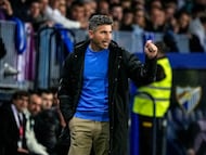 Funes, durante el Málaga-Valladolid.