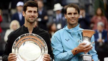 Djokovic y Nadal, en la lista de inscritos de Roma