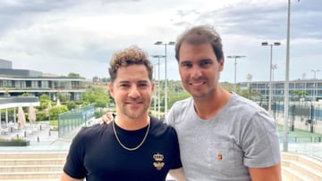 Nadal y Bisbal, reunión de “máquinas”. INSTAGRAM: @rafanadalacademy