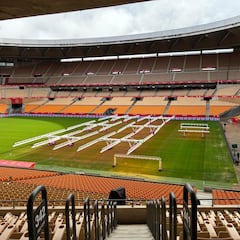 El césped de La Cartuja, en cuidados intensivos