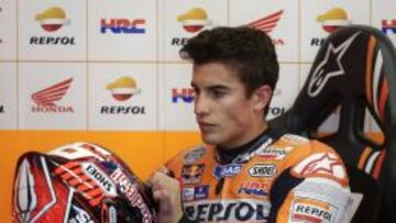 Marc Márquez, contento con la evolución de su Honda.
