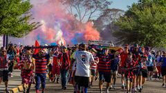 Afición de Estados Unidos previo al partido ante Panamá en Orlando