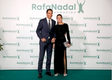 Nadal, con su mujer, Meri Perelló, en un acto de su Fundación.