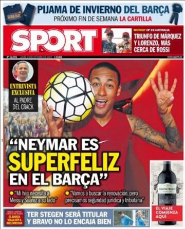 Portadas de la prensa deportiva